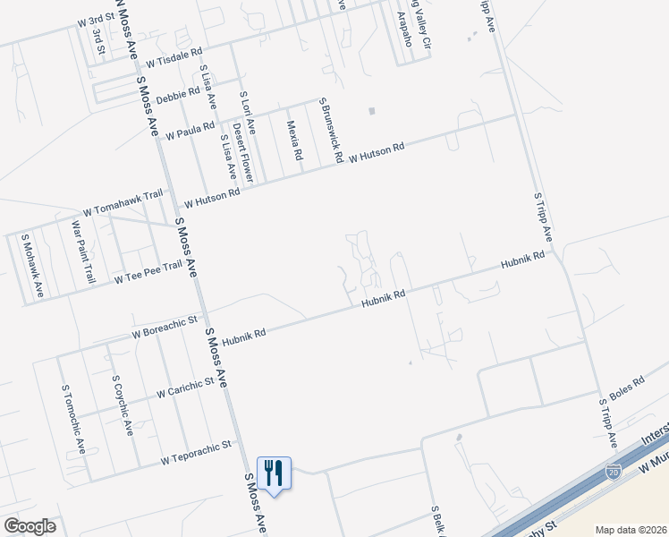 map of restaurants, bars, coffee shops, grocery stores, and more near 9246 Hubnik Road in Odessa