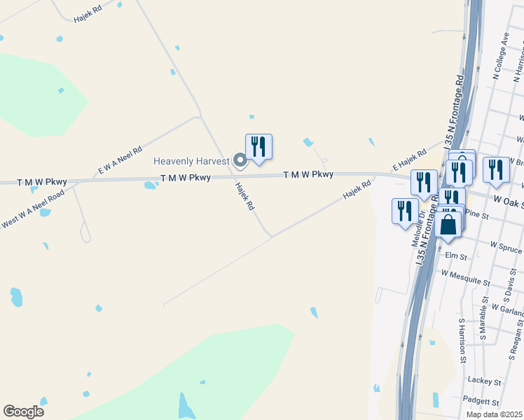 map of restaurants, bars, coffee shops, grocery stores, and more near 678 Hajek Rd in West