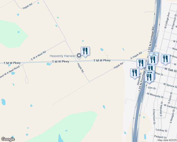 map of restaurants, bars, coffee shops, grocery stores, and more near 678 Hajek Rd in West