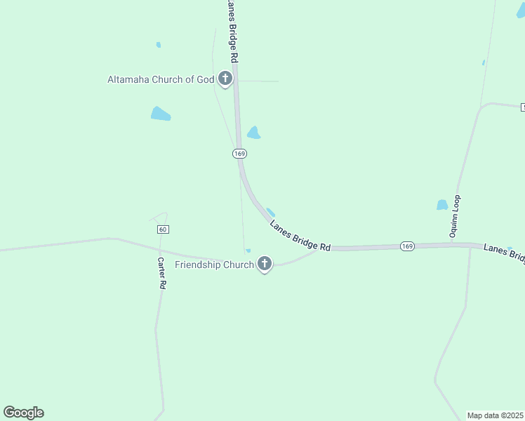 map of restaurants, bars, coffee shops, grocery stores, and more near 17614 Lanes Bridge Road in Odum
