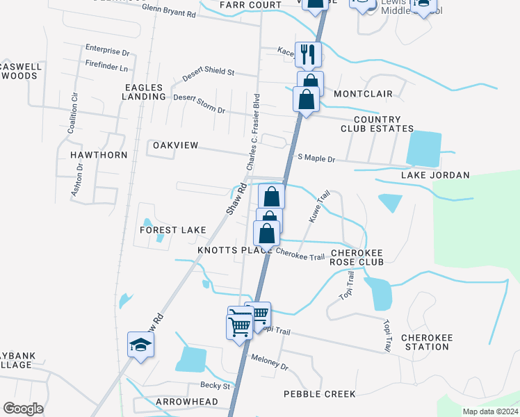map of restaurants, bars, coffee shops, grocery stores, and more near 1225 West Oglethorpe Highway in Hinesville