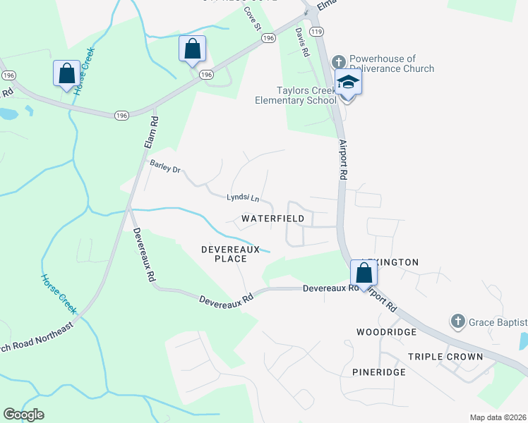 map of restaurants, bars, coffee shops, grocery stores, and more near 803 Waterfield Drive in Hinesville