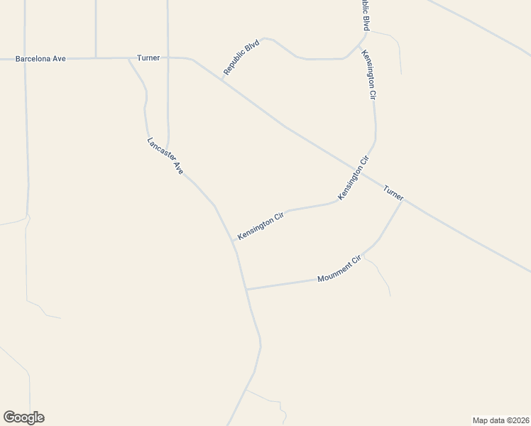 map of restaurants, bars, coffee shops, grocery stores, and more near Kensington Circle in El Paso