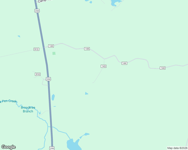 map of restaurants, bars, coffee shops, grocery stores, and more near 290 County Road 143 in Nacogdoches