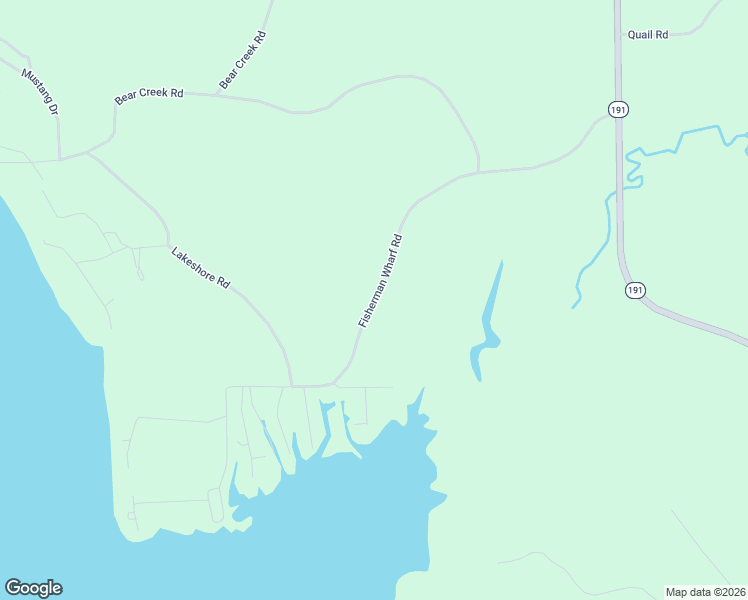map of restaurants, bars, coffee shops, grocery stores, and more near Fisherman Wharf Road in Sabine Parish