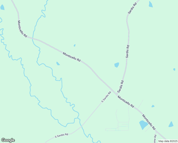 map of restaurants, bars, coffee shops, grocery stores, and more near 10051 Monticello Road in Hazlehurst