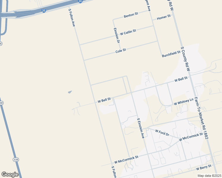 map of restaurants, bars, coffee shops, grocery stores, and more near 2559 West Bell Street in Odessa