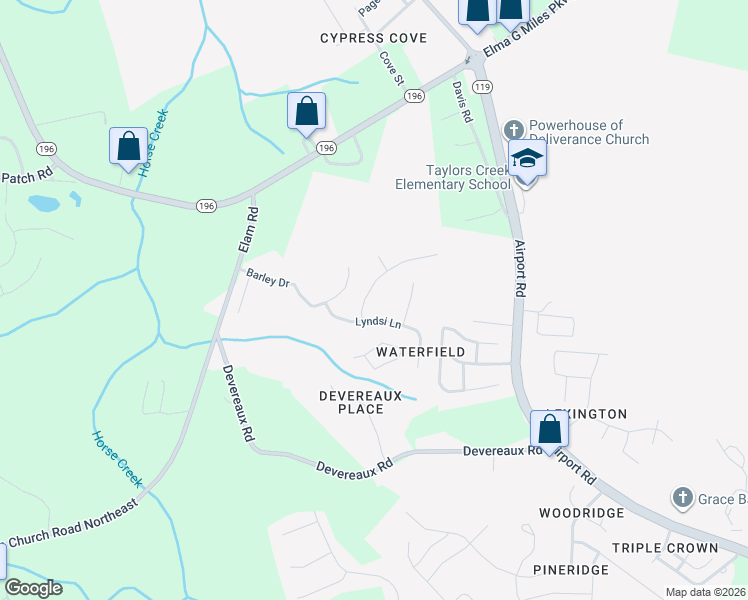 map of restaurants, bars, coffee shops, grocery stores, and more near 923 Poppleton Drive in Hinesville