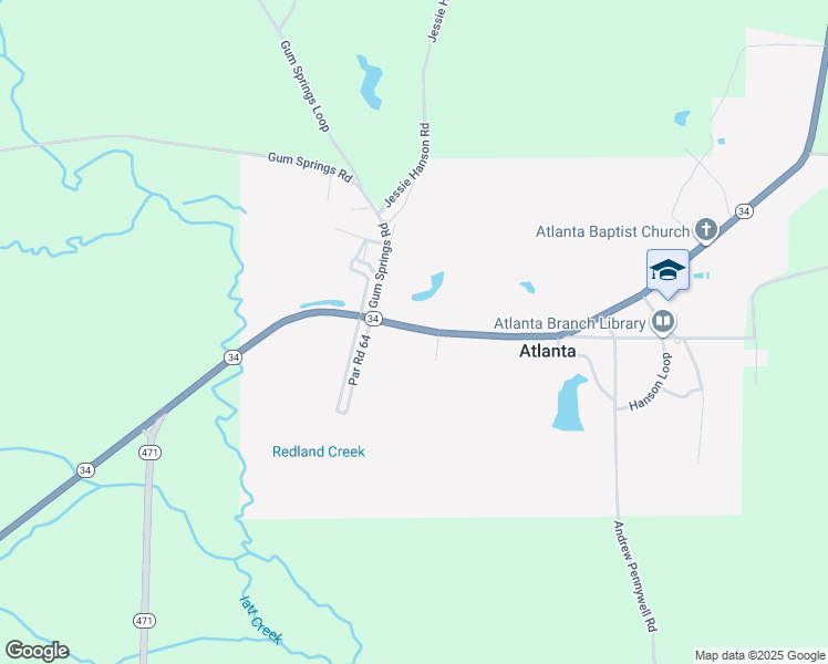 map of restaurants, bars, coffee shops, grocery stores, and more near 12301-12409 Main Street in Atlanta