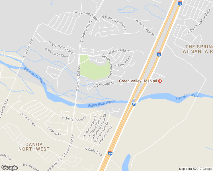 map of restaurants, bars, coffee shops, grocery stores, and more near 1563 West Baltusrol Drive in Green Valley