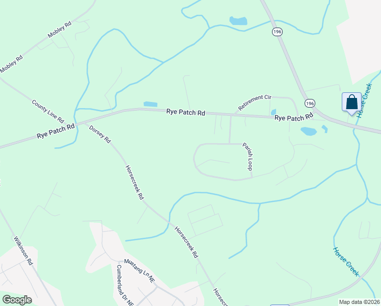 map of restaurants, bars, coffee shops, grocery stores, and more near Parish Loop in Hinesville
