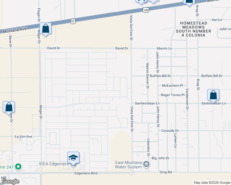 map of restaurants, bars, coffee shops, grocery stores, and more near 15324 Target Avenue in El Paso