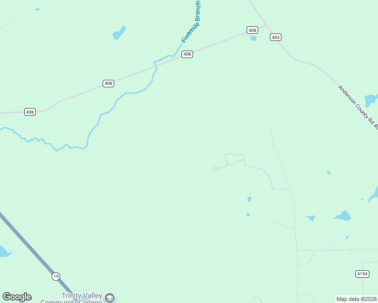 map of restaurants, bars, coffee shops, grocery stores, and more near County Road 408 in Palestine