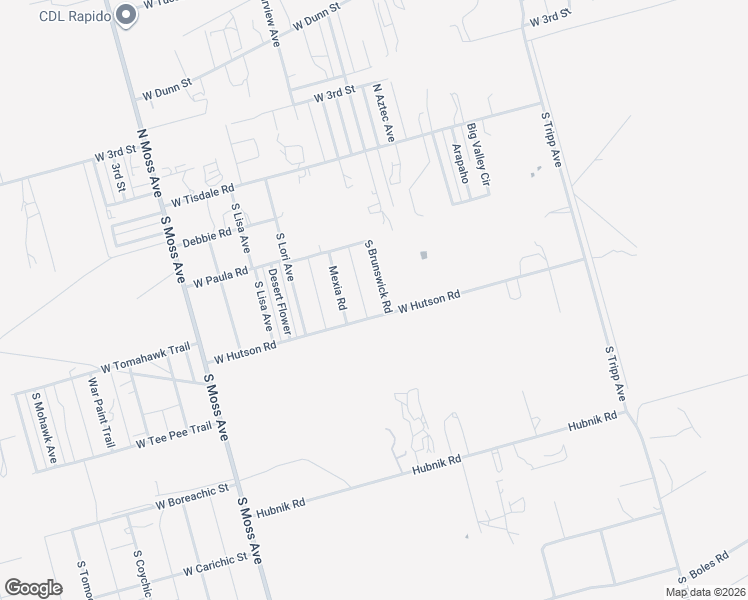 map of restaurants, bars, coffee shops, grocery stores, and more near 444 Brunswick Road in Odessa