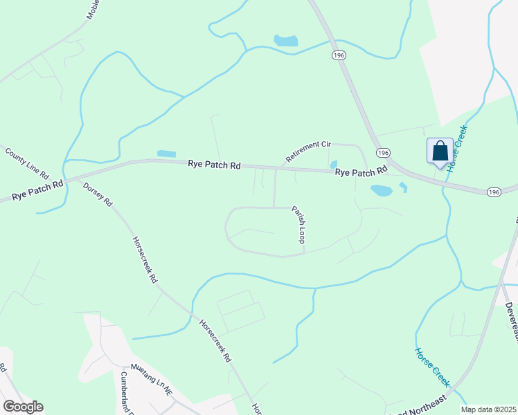 map of restaurants, bars, coffee shops, grocery stores, and more near Parish Loop in Hinesville