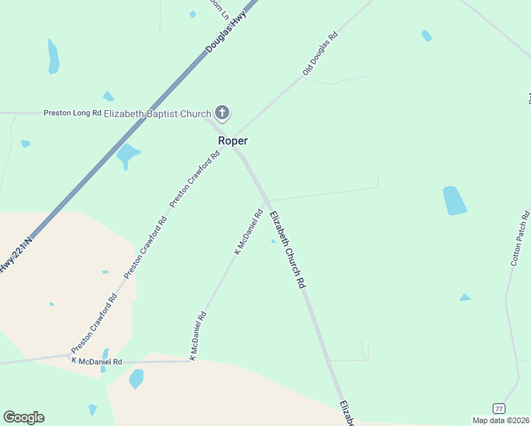 map of restaurants, bars, coffee shops, grocery stores, and more near 152 K McDaniel Road in Hazlehurst