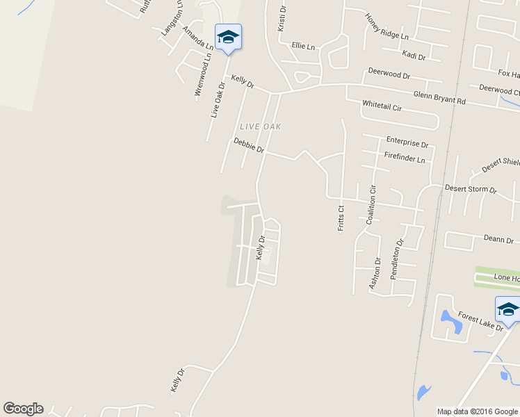 map of restaurants, bars, coffee shops, grocery stores, and more near 1125 Kelly Drive in Hinesville