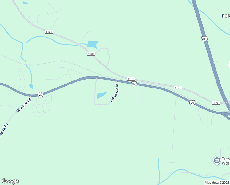 map of restaurants, bars, coffee shops, grocery stores, and more near 144 Lakewood Drive in Troy