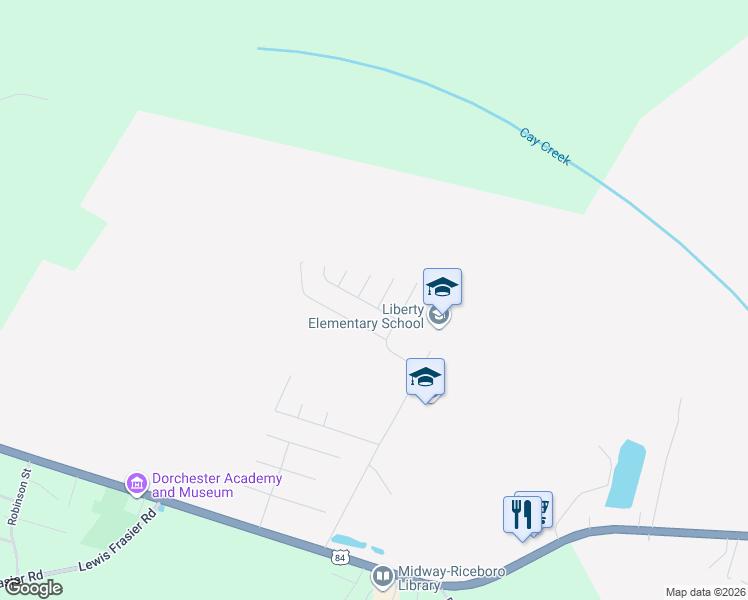 map of restaurants, bars, coffee shops, grocery stores, and more near 73 Arbor Ridge Way in Midway