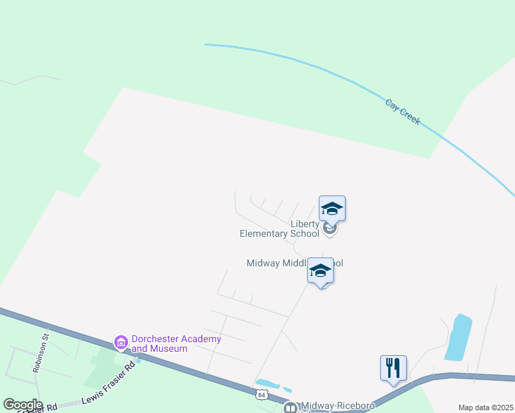map of restaurants, bars, coffee shops, grocery stores, and more near 183 Arbor Ridge Way in Midway