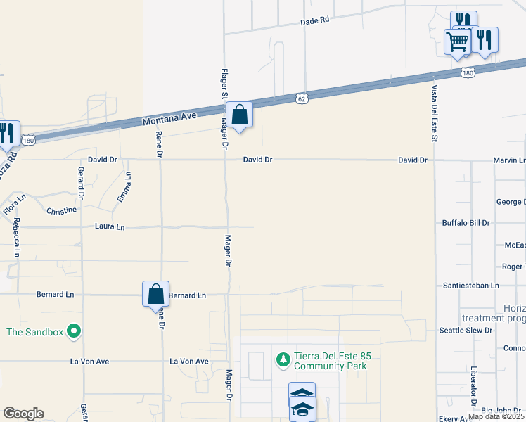 map of restaurants, bars, coffee shops, grocery stores, and more near 3739 Mager Drive in El Paso