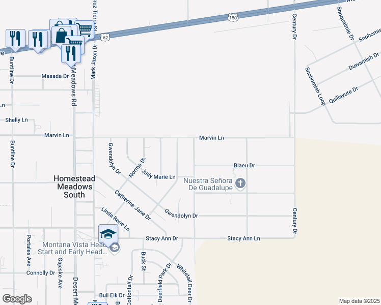 map of restaurants, bars, coffee shops, grocery stores, and more near 3869 John Christopher Drive in El Paso