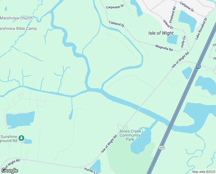 map of restaurants, bars, coffee shops, grocery stores, and more near 25 Marsh Hen Drive in Midway