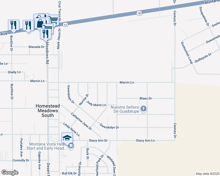 map of restaurants, bars, coffee shops, grocery stores, and more near 3869 John Christopher Drive in El Paso