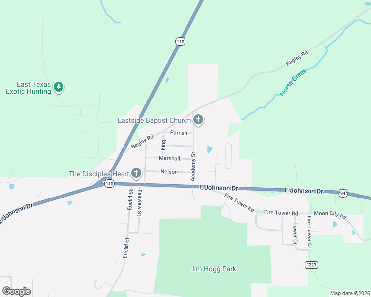 map of restaurants, bars, coffee shops, grocery stores, and more near 170 Sherman Street in Rusk