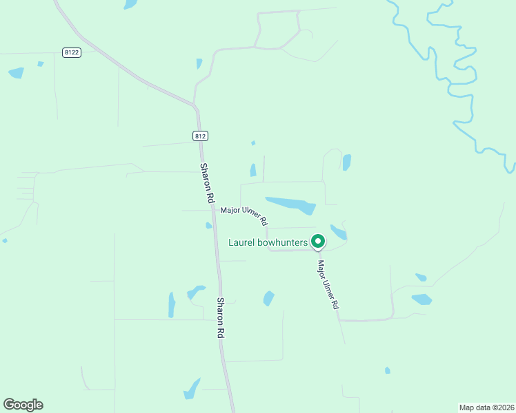 map of restaurants, bars, coffee shops, grocery stores, and more near 27 Major Ulmer Road in Laurel