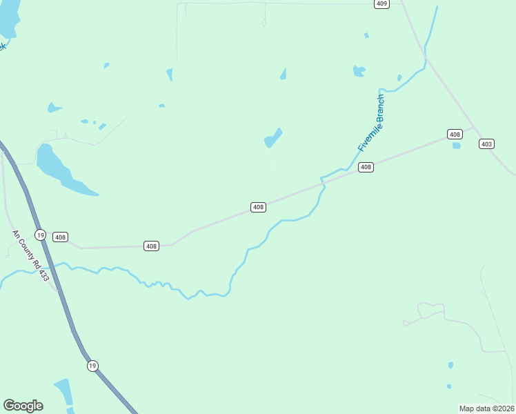 map of restaurants, bars, coffee shops, grocery stores, and more near County Road 408 in Anderson County