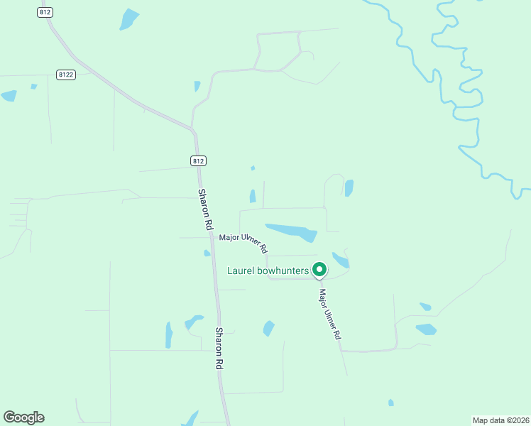 map of restaurants, bars, coffee shops, grocery stores, and more near Dean Matthews Road in Laurel