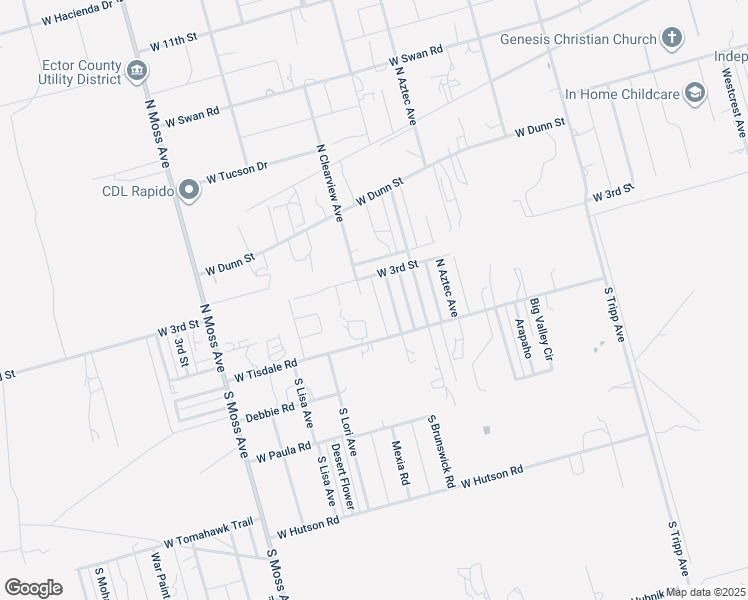 map of restaurants, bars, coffee shops, grocery stores, and more near 151 Brunswick Road in Odessa
