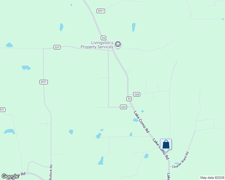 map of restaurants, bars, coffee shops, grocery stores, and more near County Road 233 in Laurel