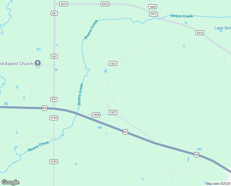 map of restaurants, bars, coffee shops, grocery stores, and more near 416 County Road 1627 in Rusk