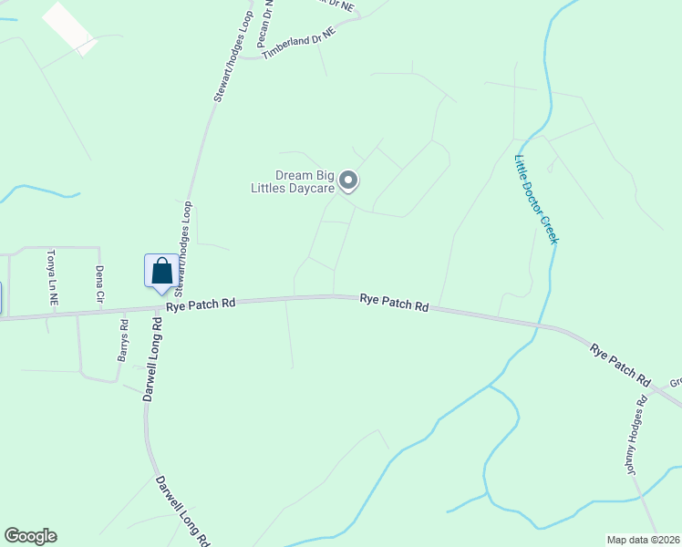 map of restaurants, bars, coffee shops, grocery stores, and more near 50 Dove Run Drive in Ludowici