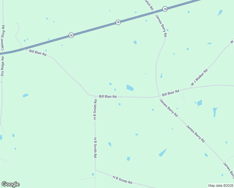 map of restaurants, bars, coffee shops, grocery stores, and more near 266 Bill Blair Road in Magee