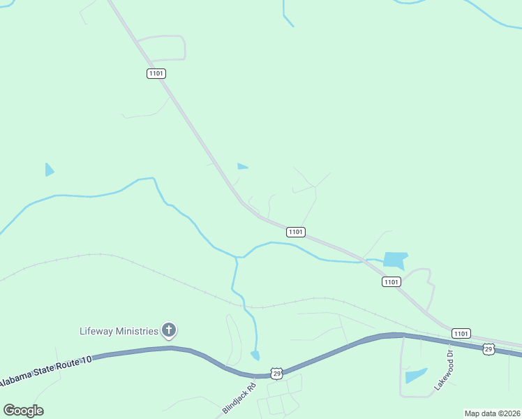 map of restaurants, bars, coffee shops, grocery stores, and more near County Road 1101 in Troy