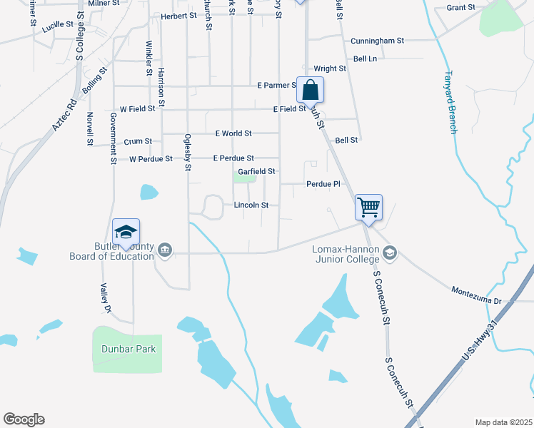 map of restaurants, bars, coffee shops, grocery stores, and more near 800-822 Roosevelt Street in Greenville