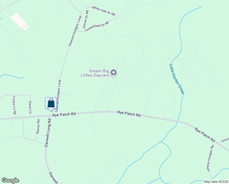 map of restaurants, bars, coffee shops, grocery stores, and more near 154 Dove Run Drive in Ludowici