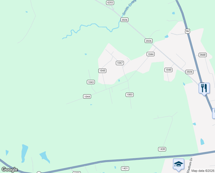 map of restaurants, bars, coffee shops, grocery stores, and more near 750 Beechwood Bend Drive in Center