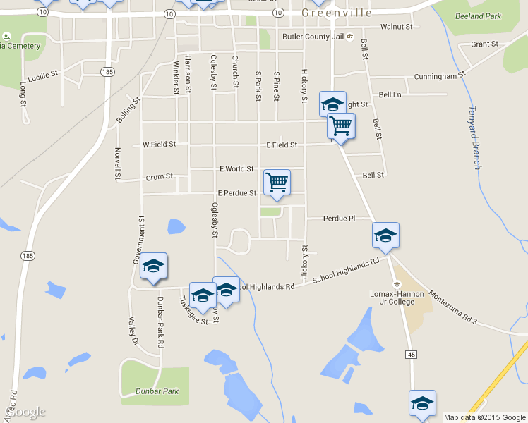 map of restaurants, bars, coffee shops, grocery stores, and more near 213 Garfield Street in Greenville