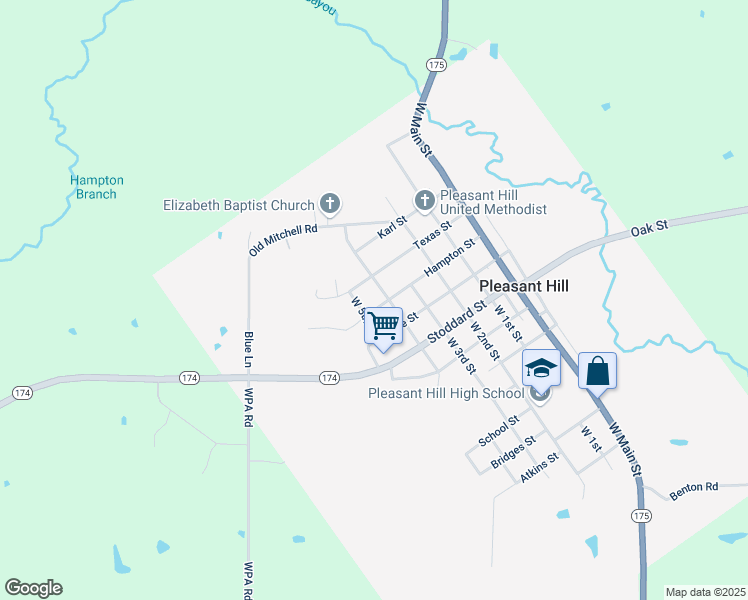 map of restaurants, bars, coffee shops, grocery stores, and more near 1900-1958 West 4th Street in Pleasant Hill