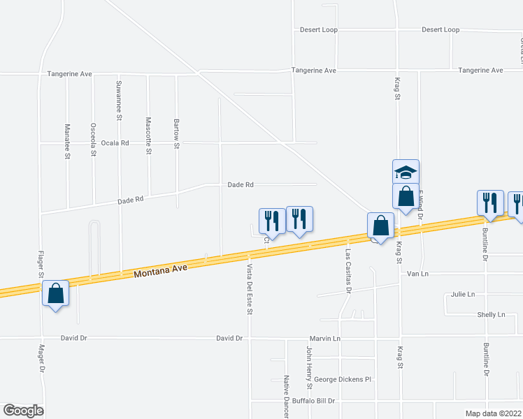 map of restaurants, bars, coffee shops, grocery stores, and more near 4031 Tiffany Court in El Paso
