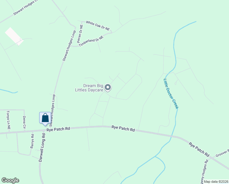 map of restaurants, bars, coffee shops, grocery stores, and more near 154 Dove Run Drive in Ludowici