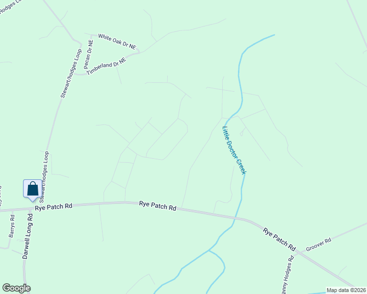 map of restaurants, bars, coffee shops, grocery stores, and more near 288 Bobwhite Trail in Ludowici