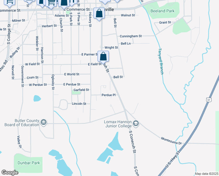 map of restaurants, bars, coffee shops, grocery stores, and more near 448 Perdue Place in Greenville