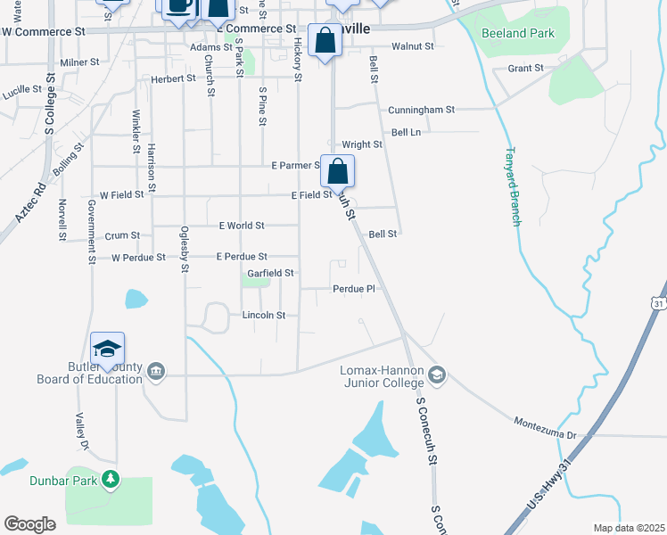 map of restaurants, bars, coffee shops, grocery stores, and more near 448 Perdue Place in Greenville