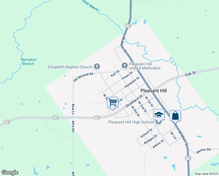 map of restaurants, bars, coffee shops, grocery stores, and more near 1900 West 4th Street in Pleasant Hill