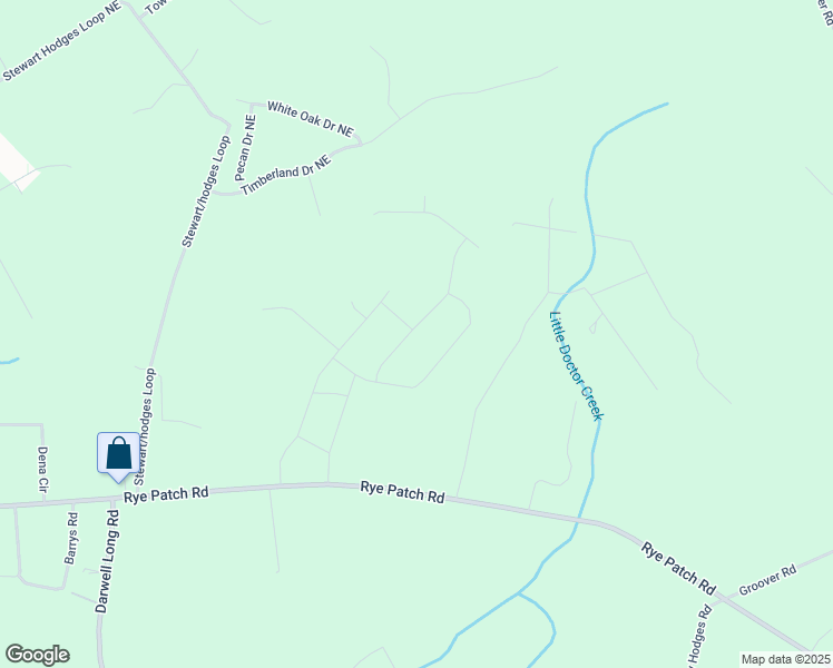 map of restaurants, bars, coffee shops, grocery stores, and more near 118 Labrador Lane in Ludowici